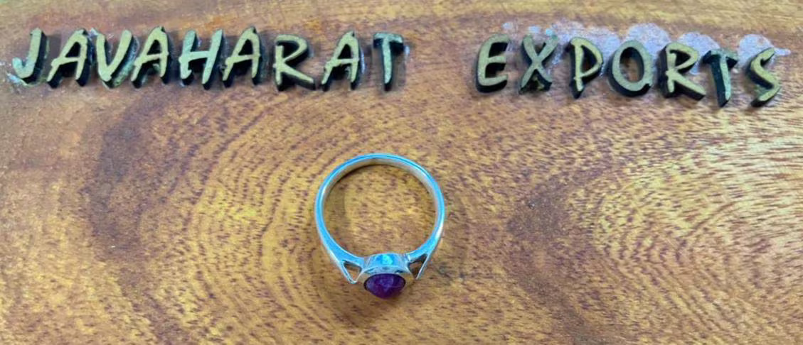 Natural Ruby Ring in 925 Sterling Silver | July Birthstone | Dainty Handmade Ruby Jewelry