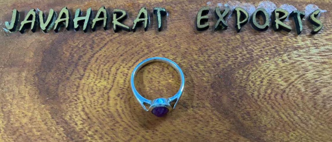 Natural Ruby Ring in 925 Sterling Silver | July Birthstone | Dainty Handmade Ruby Jewelry