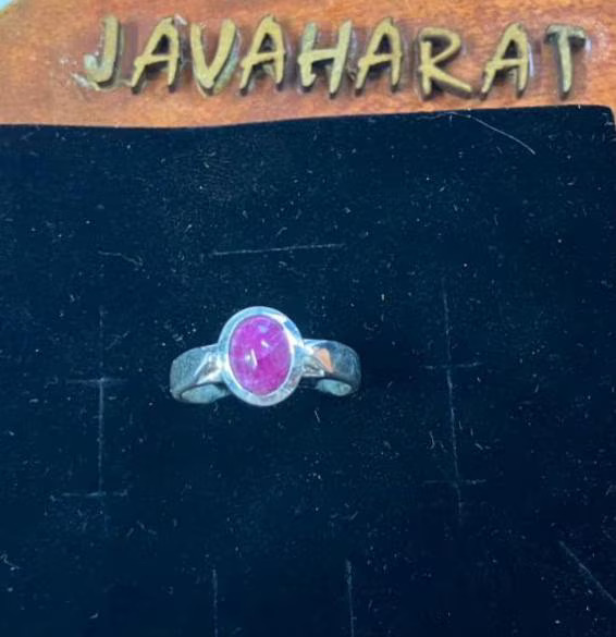 Natural Ruby Ring in 925 Sterling Silver | July Birthstone | Dainty Handmade Ruby Jewelry