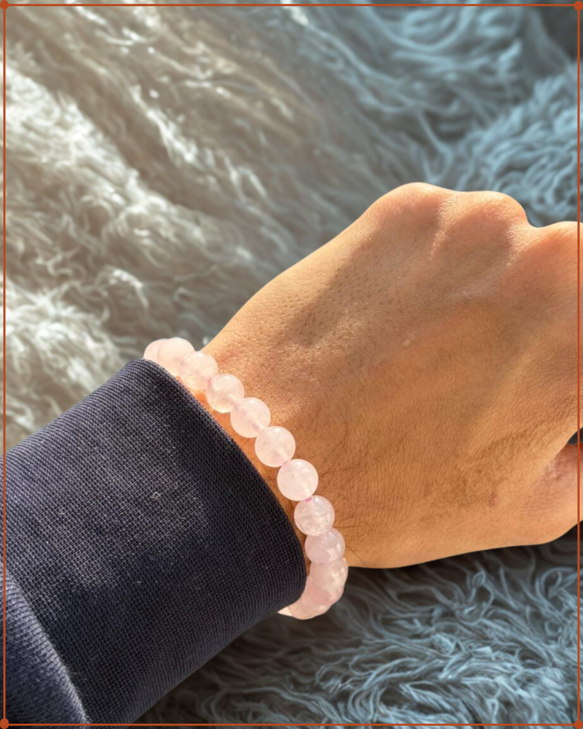 Rose Quartz Bracelet for Love & Healing | Natural Crystal Beaded Bracelet
