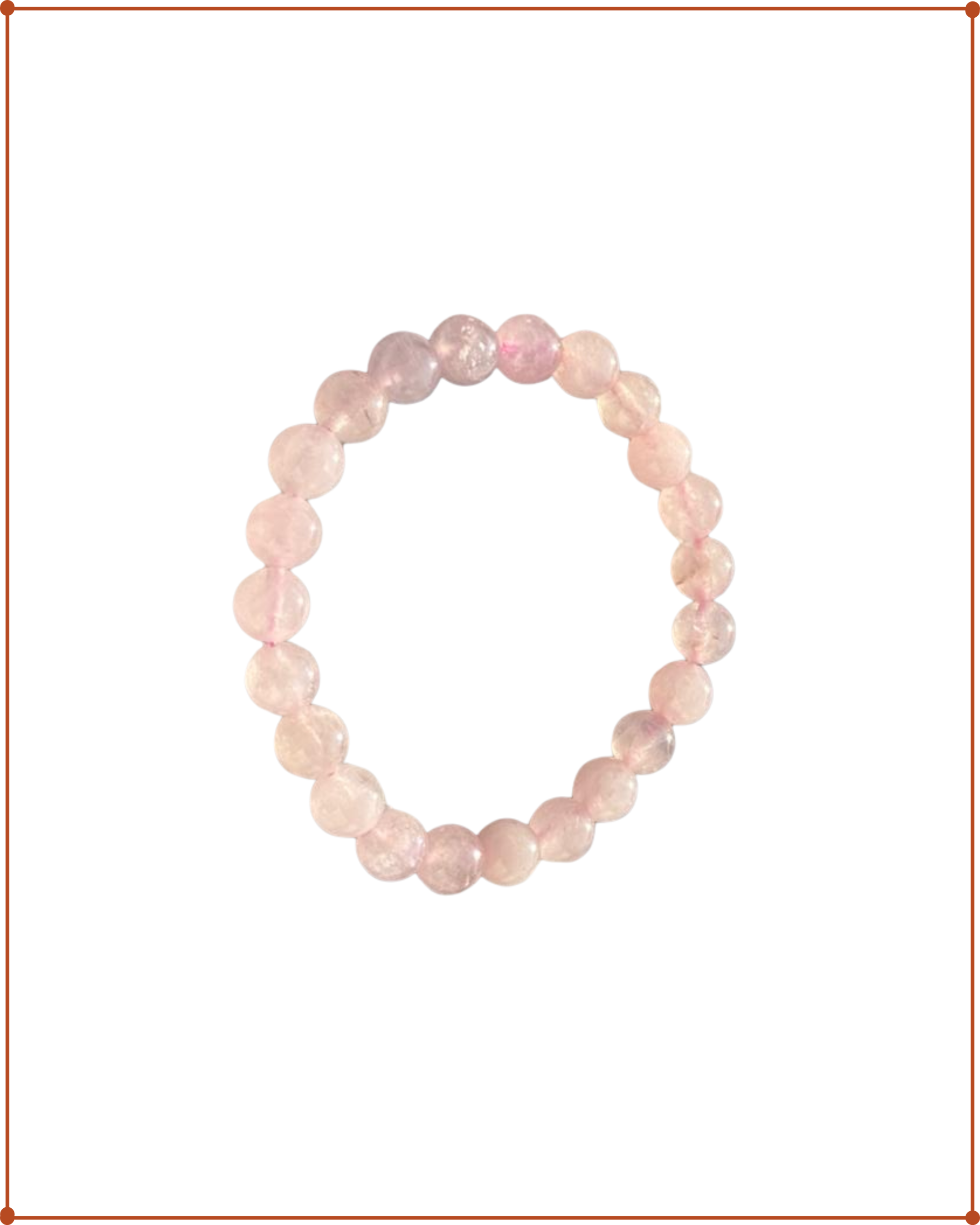 Rose Quartz Bracelet for Love & Healing | Natural Crystal Beaded Bracelet
