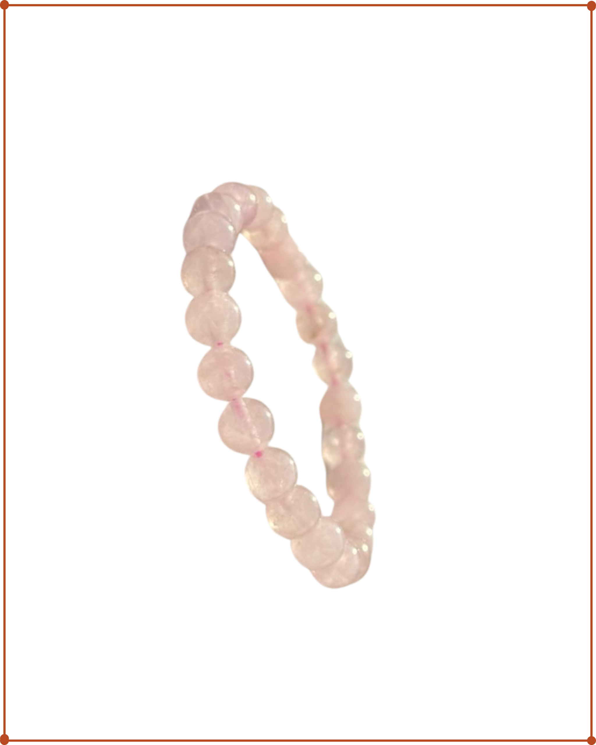 Rose Quartz Bracelet for Love & Healing | Natural Crystal Beaded Bracelet